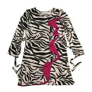 Rare Editions Zebra Print Dress